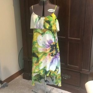 Multi color spaghetti strap dress